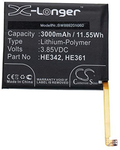 vhbw Akku kompatibel mit Casper VIA P3 Handy Smartphone Telefon (3000mAh, 3,85V, Li-Polymer)