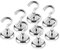 Magnet Haken,Magnethaken,32MM Neodym Magnet Haken hält 80 LBS（36KG）,Super Starker Magnete mit Haken, Magnetischer Haken Einsatzbereich Küche Badezimmer Garage Büro Kühlschrankmagnet (32mm-8 Stück)