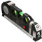 Laser Spirit Level – 3 in 1 Multipurpose Self Level Retractable Double Sided Measuring Measure Tape – Horizon Cross Standard Aligner, Metric Ruler, Horizontal 180° Vertical 90°, 45°, ±0.029°=±1.0mm/m