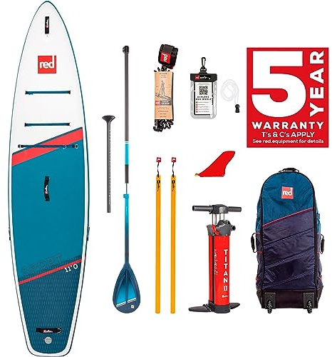 Red Paddle Co SUP-Board-Set SPORT 11'0 x 30 x 4,7 MSL + 2022 Red Paddle Co Hybrid Tough 3Pcs Paddle