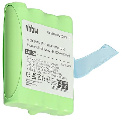 vhbw Akku Ersatz für Motorola IXNN4002B, LIS-P14MAA03A1AX, BP-38 für Funkgerät, Walkie Talkie (700mAh, 4,8V, NiMH)