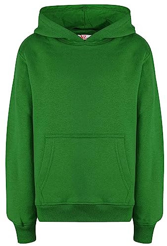 A2Z 4 Kids Girls Boys Plain Sweatshirt Tie Dye Pullover - Plain Sweat Hoodie Green 9-10