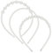 3 Stück Perlen Haarreif Damen Elegant Haarreifen Weiße Kunstperlen Haarband Kopfschmuck Haarschmuck für Damen Mädchen für Hochzeit Geburtstag Party Valentinstag