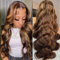 Highlight P4/27 Lace Front Wig Human Hair 13X4 Ombre Human Hair Wigs Colored 200% Density Body Wave Pre Plucked With Baby Hair Real Glueless Human Hair Wigs For Black Women 28 Zoll (70CM)