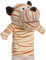 Proumhang Handpuppen für Kinder,Weiche Plüsch Zoo Tier Puppe für Kinder Kleinkinder Jungen Mädchen,Für phantasievolles Spiel,Showtheater,Partyzubehör (große bewegliche Münder) Tiger 25cm