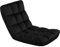 Yaheetech Silla de Suelo Plegable con Respaldo Ajustable 14 Posiciones Sofá Acolchado de Terciopelo para Meditación Lectura Gaming Asiento de Espuma 111,5 × 53 × 14 cm Negro