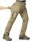 CLOUSPO Outdoor Hose Herren Zwei Teile zerlegbar Sonnenschutz Schnell Trocknend Wanderhose Funktionshose mit Gürtel (DE/NL/SE/PL, Alphanumerisch, L, Regular, Regular, Khaki)