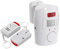 HVVENTY Alarma infrarroja con sensor de movimiento – Alarma antirrobo con 2 mandos a distancia, adecuada para el hogar/garajes/tiendas