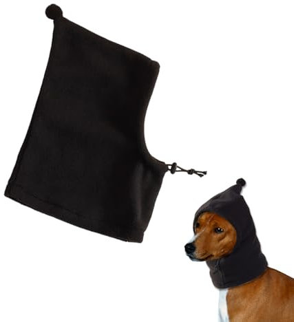 Dog Snood Ear Protector, Dog Ear Muffs for Dogs Neck Warmer | Dogs Ears Defenders for Anxiety Relief Noise Protection, Knitted Hat Holiday Outdoor Walking Essential