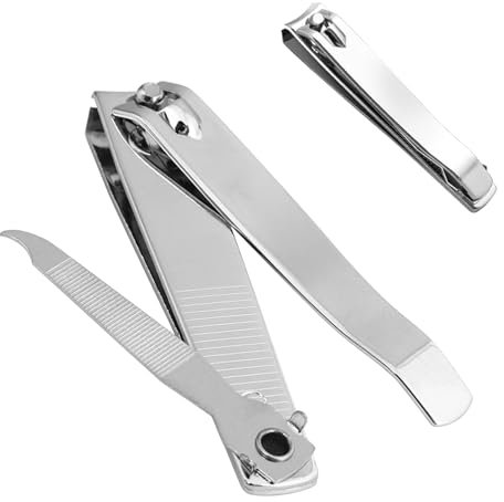 Journeyside Nagelknipser Fußnägel, Professionell Nagelknipser mit Feile, Nail Clipper Aus Carbon Steel, Abgerundeten Schneidklingen, Nagelknipser Groß für Männer, Harte Nägel, Senioren, Erwachsene