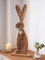 Dekoleidenschaft große Dekofigur Osterhase aus Mango-Holz, 63 cm hoch, Osterdeko, Holzdeko, Osterfigur