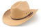Zylioo Chapeaux de paille de cowboy M/L/XLL pour hommes pour grandes têtes, chapeau de soleil Western à large bord, chapeau Fedora Trilby, kaki, L
