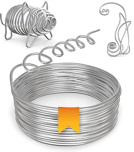 Talvani Premium Basteldraht ø 2|3 mm x [10|20|30] m, Draht zum Basteln, Aluminiumdraht Silberdraht Schmuckdraht Kranzherstellung | DE Qualität | weich | biegsam | glänzend (1, Silber, 30m | 2mm ⌀)