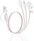 Cavo di ricarica 3 in 2 per Apple Watch, iPhone e Android Smartphone, 120 cm, USB-C e USB-A, compatibile con iWatch SE/8/7/6/5/4/3/2/1, iPhone 16-11, i-Pad, Samsung, dispositivi Android, AirPods