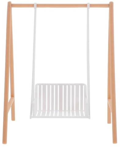 Kleiner Schaukelspielzeug 1: 12 aus Pla als Puppenhauszubehör | Feengarten Zubehör Outdoor, Mikrolandschaftsmodelle mit Detaillierter, Realistischer Gestaltung