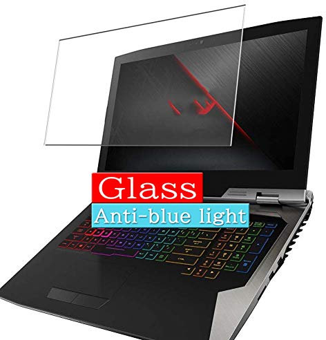 VacFun Anti Lumière Bleue Protection d'écran en Verre Trempé, Compatible avec ASUS 17.3 Gaming Laptop ROG G703GI-I9G1080 Visible Area Screen Protector(Pas Une Couverture complète)