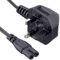 Pro Elec PEL00419 Netzkabel mit UK-Stecker auf IEC C7, 8, 2 m, schwarz