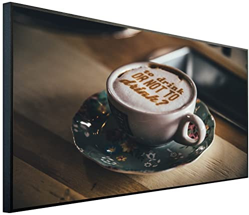 Ecowelle Infrarotheizung mit Bild | 750 Watt | 60x120 cm | Infrarot Heizung| | Made in Germany| c 116 Kaffee