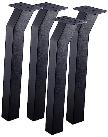 super-diy Design Bankbeine | Bankfuß | Sitzbank | Bierbank | Coffee Table Innen- und Außenbereich | Set Füße (4 Stück) | Schwarz