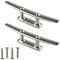 PHASFBJ 2 Stück Basis-Bootsklampe,4-10 Dockklampen,Dock-Edge-Dock-Klampe,Strapazierfähige Bootsklampe aus Edelstahl 316,Ideal für Marine, Deck, Bootsdocks, nautische Dekoration,8in