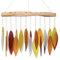 Blue Handworks Desert Sands Windspiel, sandgestrahltes Glas und gefundenes Holz, handgefertigt