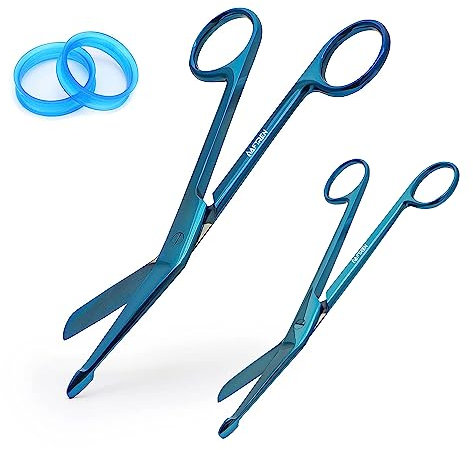 Lister Professionelle Verbandschere, Sicherheitsverband-Trauma-Schere, Edelstahl-Erste-Hilfe-Scheren-Set, medizinische Schere für die häusliche Pflege, Krankenpflege, 6,5 und 8,5 Zoll