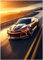 Generisch Auto Poster oder Leinwand - Chevrolet Camaro Sportwagen - Muscle Car Wandbild Kunstdruck P425N (Leinwand, 50x70 cm)