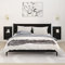 Hovothy Wandregale 2 Pcs 40x17,5x63cm Schwarz Massives Kiefernholz Schreibtisch Regal Wall Decoration Kitchen Shelf Zimmer Deko Teenager Hängeschrank Wandregal-Nachttische Blumenregal