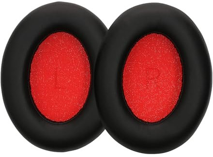 kwmobile 2X Ohrpolster kompatibel mit 1More SonoFlow/SonoFlow SE Polster - Kopfhörer Polster aus Kunstleder für Over Ear Headphones