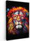 MuchoWow© Leinwand Bilder Groß 80x120 cm XXL Wanddeko Wohnzimmer Aesthetic Room Decor Deko Zimmer Wandbilder Modern Fotogeschenke Graffiti - Löwe - Street Art - Tiere