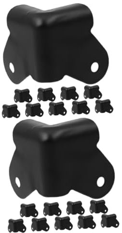 ibasenice 20stücke Lautsprecher Eckenschutz Aus Eisen Anti-kollisions-eckenschutz Für Möbel Und Boxen Schwarzes Design Robust Und Langlebig Für -projekte Schutz Von Kanten