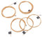 Joyance Cordes de guitare basse en métal à 5 cordes de rechange en métal pour guitare basse, accords d'instrument de musique professionnels, adaptées aux guitares basses