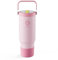 Fjbottle Mug Isotherme 1180ML avec Paille et Poignée, Thermos Café avec 2-en-1 Couvercle Tasse à Café Acier Inoxydable sans BPA, convient également aux Travel Mug de Voiture, Gobelet Isotherme