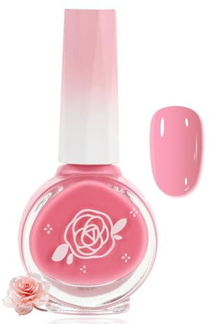 Light Pink Nail Polish - Quick Dry Long Lasting, Chip Resistant Baby Pink Nail Varnish for Women & Girls - High Gloss Shine Polish - No UV Lamp Needed, DIY Nail Art at Home