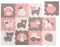 Stylische Puzzlematte Baby 1,2 x 0,9 m Bauernhof – 12 Platten à 30x30cm – 20% dickere & weichere Spielmatte – schadstofffreie, geruchlose, Pflegeleichte Baby Krabbelmatte – plastikfreie Verpackung