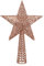 Widdle Wonderland Glitter Collection Christmas Tree Decoration - 25cm Tree Top Star Rose Gold 8500