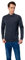 WOSICA Men's 100% Extrafine Merino Wool Long Sleeve Polo (Charcoal XXL)