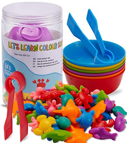 Jaques of London Colour Sorting Toys for Toddlers | Educational Toys for 3 4 5 Year olds | Under the Sea Counting Toys | Montessori Toys | Since 1795
