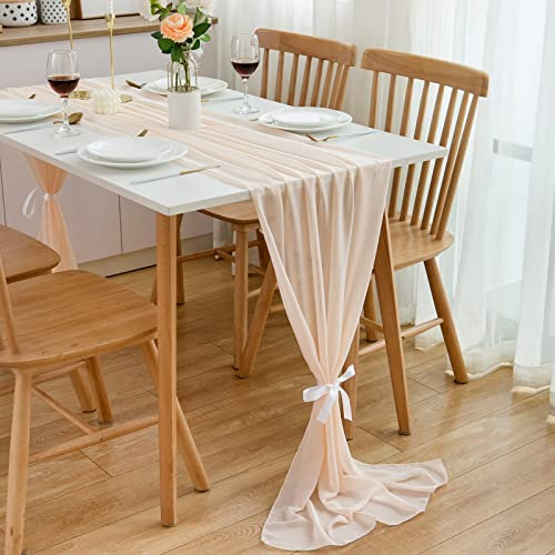 CHUQING Tischläufer Chiffon Tischband 70cmx3m Tisch läufer Hochzeit für Geburtstage,Kommunion,Feier,Party