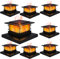 Dynaming 8 Pack Solar Post Cap Lights Outdoor with Flickering Flame Light, Fence Post Solar Lights Fit for 4x4 5x5 6x6 Vinyl/Wooden Posts, High Brightness SMD LED Lighting Decor for Garden Deck Patio