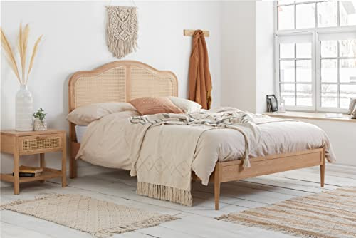 Birlea 180CM LEONIE RATTAN BED OAK