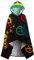 LEGO Ninjago Kapuzenhandtuch für Kinder, Poncho, Strandtuch, Badetuch, Schwimwrap