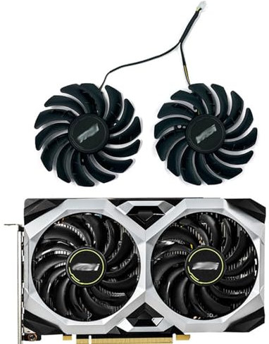 KIKIFAN 2pcs 87mm PLD09210S12HH 1660 Super GPU Fan for MSI GeForce GTX 1660 Super 1660Ti RTX 2060 Ventus XS OC Cooling Graphics Card Fan