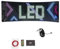 LED Anzeige Programmierbar, 34.8 * 10.2cm Biegbar Leuchtreklame Anzeigetafel Schild mit App-Steuerung und Fernbedienung USB 5V Personalisiert Leuchtschild für Auto Bar Werbung