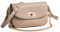 David Jones - Kleine Umhängetasche Damen - Schultertasche Kettenhenkel PU-Leder - Handtasche mit Klappe - Crossbody Bag Tasche für Stadt Abend Shopping - Modisch Elegant - Beige Taupe