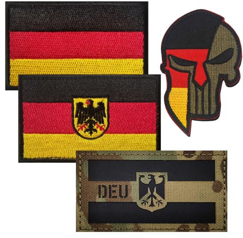 Deutschland patch,Deutschland Flaggen Patch,Reflective Germany Flag Patch,Patches Klett für Kleidung Rucksack Baseballkappe Uniform Weste