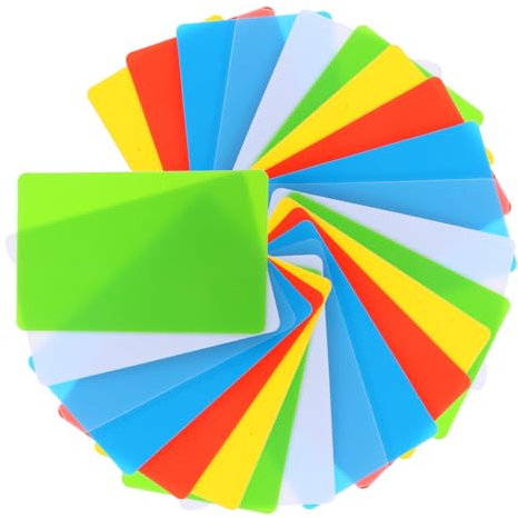 Gadpiparty 60 Stück Leere Karte Süße Notizkarten Leere Visitenkarte Leere Spielkarten Visitenkarten-rohlinge Künstler-sammelkarten Visitenkarte Aus Kunststoff Plastik