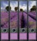 4er Set Ordnerrücken für breite Ordner Provence Lavendel Aufkleber Etiketten Deko 444