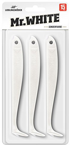 Lieblingsköder Gummifisch Mr.White 15 cm