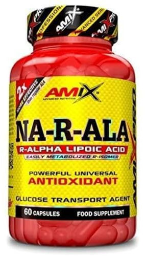AMIX - Suplemento Alimenticio - NA R ALA en Bote de 60 Cápsulas - Grandes Propiedades Antioxidantes - Ideal como Aporte de Energía - Rápida Metabolización
